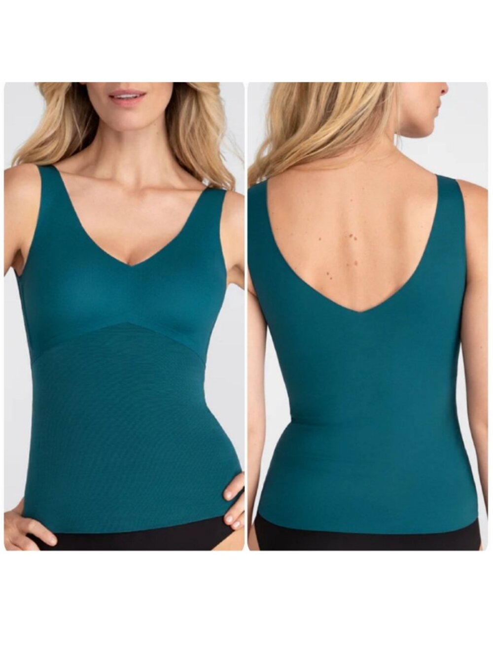 Honeylove Liftwear Tank Top Shapewear 1X DEEP AQUA TEAL NWT